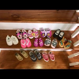 BUNDLE of 12 pairs girls shoes
